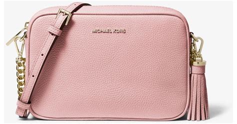 ginny medium crossbody michael kors|Michael Kors leather crossbody bag.